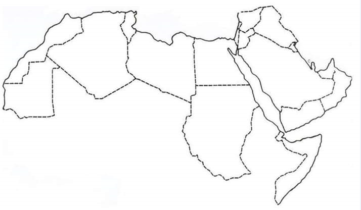 خريطة صماء للوطن العربي- شكل الخريطة الصماء وتعريفها 6658