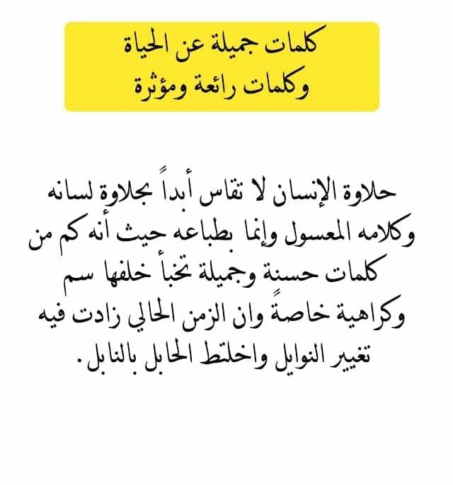 كلمات معبرة ومؤثرة عن الحياة - خبرتي بالحياة تلخصها الكلمات 7242 6