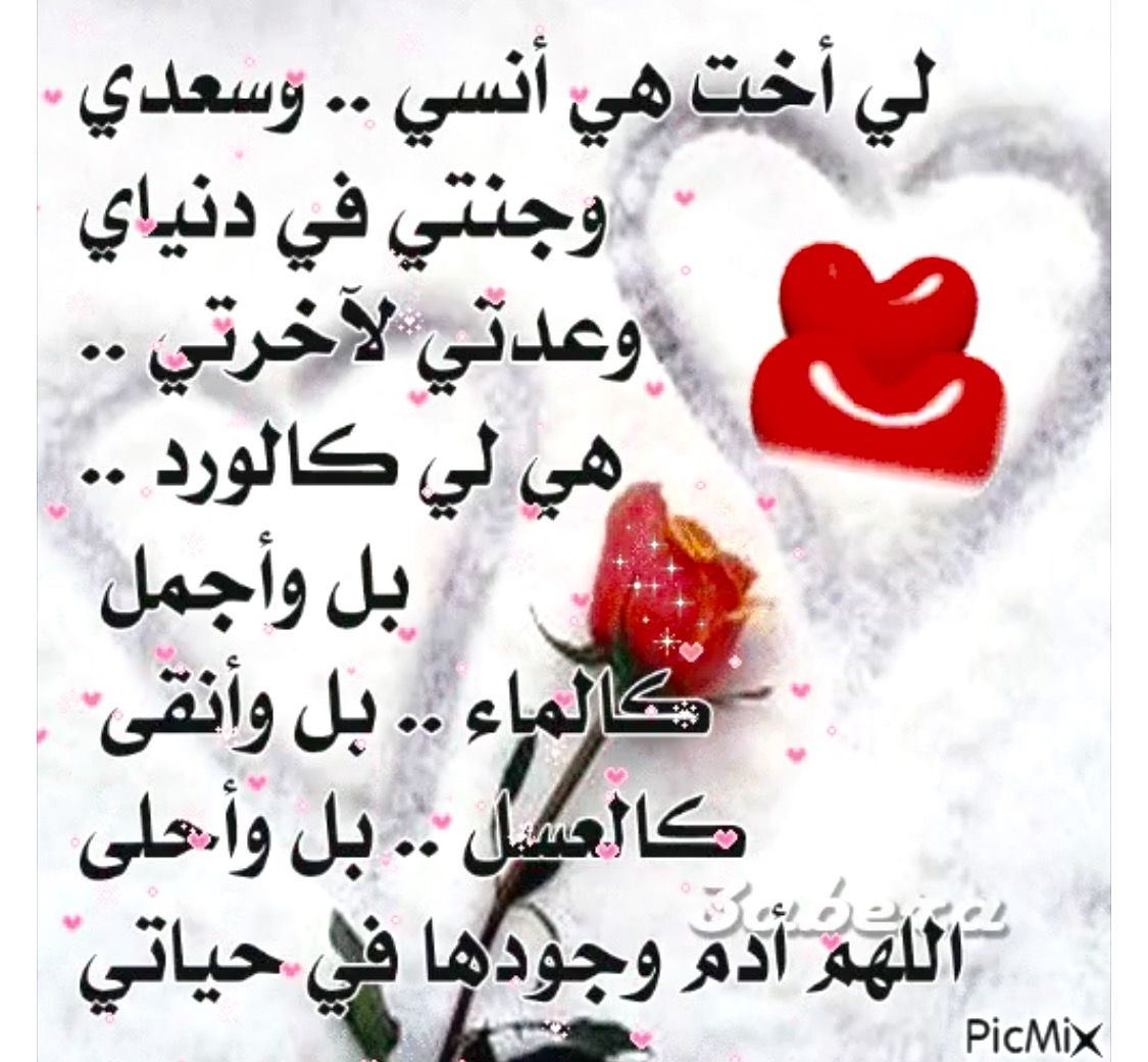 شعر عن الاخت